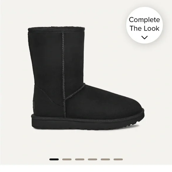 UGG- Brand New- Australia Classic Short. Color: Black 5825 BOOTS- Womens 9 - Picture 6 of 17